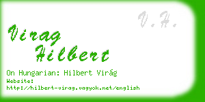 virag hilbert business card